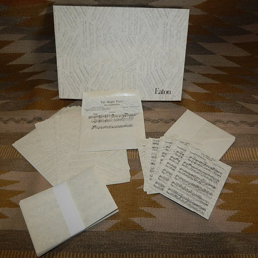 Eaton Stationery - Amadeus Ensemble - Note Cards Paper & Envelopes 14-756-11